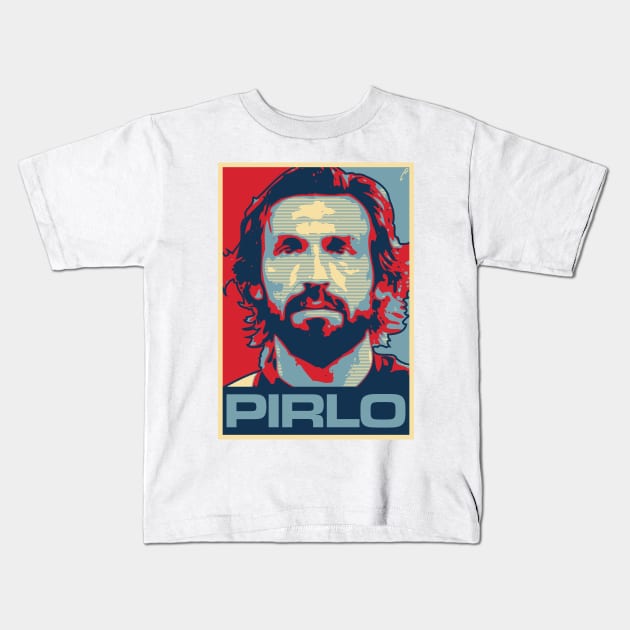 Pirlo Kids T-Shirt by DAFTFISH